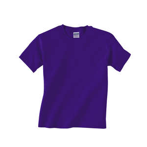 Gildan Youth Heavyweight Cotton Tee - Dark/Color Purple