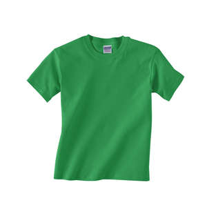 Gildan Youth Heavyweight Cotton Tee - Dark/Color Green, Irish