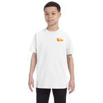 Logo Youth T-Shirts - Gildan Youth Heavyweight Cotton Tee - White/Neutral