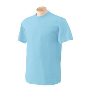 Gildan Heavyweight Cotton Tee - Dark/Color Blue, Sky