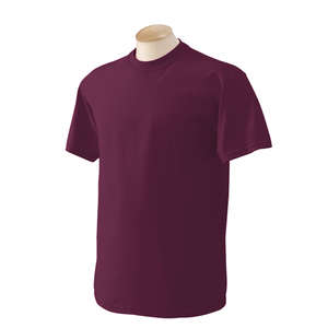 Gildan Heavyweight Cotton Tee - Dark/Color Maroon