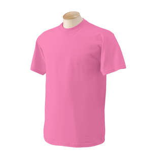 Gildan Heavyweight Cotton Tee - Dark/Color Purple, Azalea