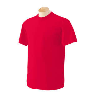Gildan Heavyweight Cotton Tee - Dark/Color Red