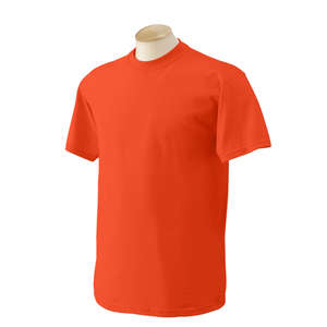Gildan Heavyweight Cotton Tee - Dark/Color Orange