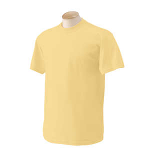 Gildan Heavyweight Cotton Tee - Dark/Color Yellow, Haze