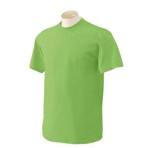 Gildan Heavyweight Cotton Tee - Dark/Color Kiwi