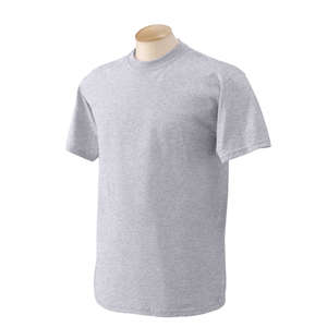 Gildan Heavyweight Cotton Tee - Light/Heather Gray, Ash