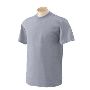 Gildan Heavyweight Cotton Tee - Light/Heather Gray, Sport