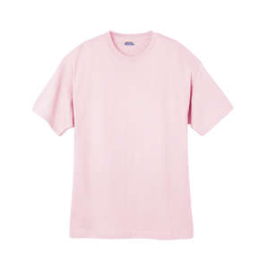 Hanes Heavyweight 100% Cotton Tee - Dark/Color Pink, Pale