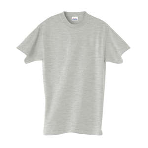 Hanes Heavyweight 100% Cotton Tee - Light/Heather Steel, Light