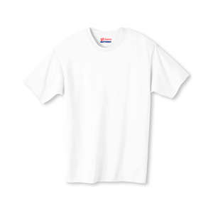 Hanes Heavyweight 100% Cotton Tee - White/Neutral White