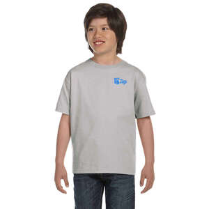 Custom Promotional Hanes Youth Heavyweight 100% Cotton Tee - Light/Heather