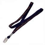Promotional Economy Lanyards - Bulldog Clip Lanyard with Crimp - 5/8"