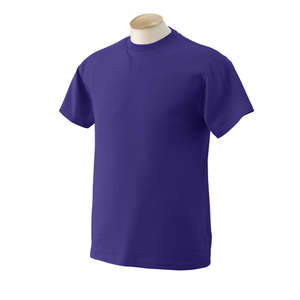 Fruit of the Loom Heavy Cotton 100% Cotton Tee - Dark/Color Purple