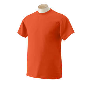 Fruit of the Loom Heavy Cotton 100% Cotton Tee - Dark/Color Orange