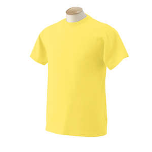 Fruit of the Loom Heavy Cotton 100% Cotton Tee - Dark/Color Yellow
