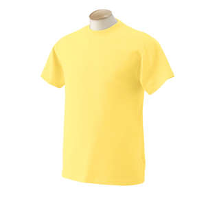 Fruit of the Loom Heavy Cotton 100% Cotton Tee - Dark/Color Yellow, Banana