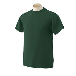 Fruit of the Loom Heavy Cotton 100% Cotton Tee - Dark/Color Green, Forest