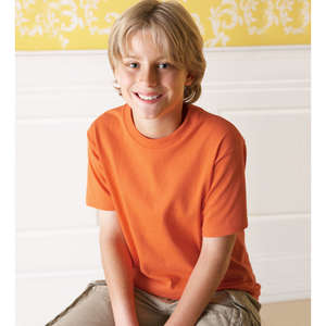 Fruit of the Loom Youth Heavy Cotton 100% Cotton Tee - Dark/Color