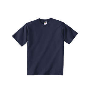 Fruit of the Loom Youth Heavy Cotton 100% Cotton Tee - Dark/Color Blue, Navy