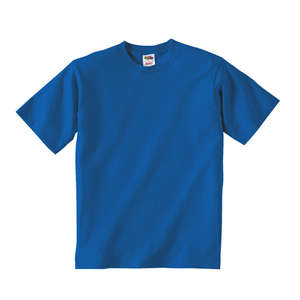 Fruit of the Loom Youth Heavy Cotton 100% Cotton Tee - Dark/Color Blue, Royal