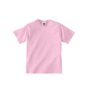 Fruit of the Loom Youth Heavy Cotton 100% Cotton Tee - Dark/Color Pink, Classic