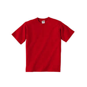 Fruit of the Loom Youth Heavy Cotton 100% Cotton Tee - Dark/Color Red