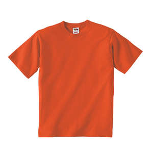 Fruit of the Loom Youth Heavy Cotton 100% Cotton Tee - Dark/Color Orange