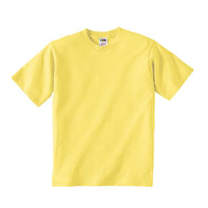 Fruit of the Loom Youth Heavy Cotton 100% Cotton Tee - Dark/Color Yellow