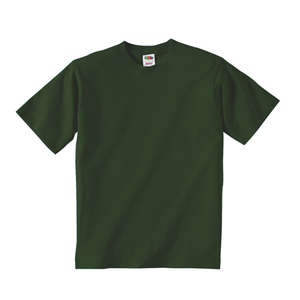 Fruit of the Loom Youth Heavy Cotton 100% Cotton Tee - Dark/Color Green, Forest