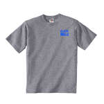 Logo Youth T-Shirts - Fruit of the Loom Youth Heavy Cotton 100% Cotton Tee - Light/Heather