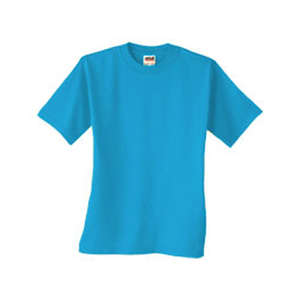 Anvil Youth 5.6 Oz. Cotton Tee - Dark/Color Blue, Caribbean