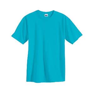 Anvil 5.6 Oz. Cotton Tee - Dark/Color Blue, Caribbean
