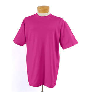 Jerzees Youth Heavyweight 50/50 Tee - Dark/Color Pink, Cyber