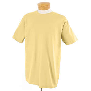 Jerzees Heavyweight 50/50 Tee - Dark/Color Yellow, Haze