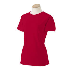 Jerzees Womens Heavyweight 50/50 Tee - Dark/Color Red