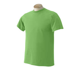 Fruit of the Loom 50/50 Crew Neck Tee - Dark/Color Kiwi