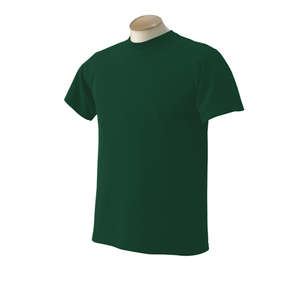 Fruit of the Loom 50/50 Crew Neck Tee - Dark/Color Green, Forest