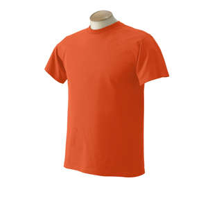 Fruit of the Loom 50/50 Crew Neck Tee - Dark/Color Orange