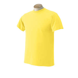 Fruit of the Loom 50/50 Crew Neck Tee - Dark/Color Yellow