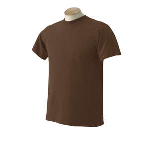 Fruit of the Loom 50/50 Crew Neck Tee - Dark/Color Chocolate