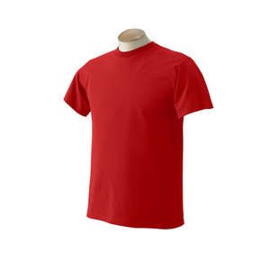 Fruit of the Loom 50/50 Crew Neck Tee - Dark/Color Red, True