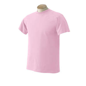 Fruit of the Loom 50/50 Crew Neck Tee - Dark/Color Pink, Classic
