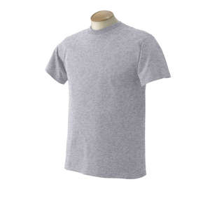 Fruit of the Loom 50/50 Crew Neck Tee - Light/Heather Gray, Heathered Athletic