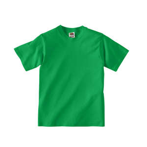 Fruit of the Loom Youth 50/50 Crew Neck Tee - Dark/Color Green, Kelly