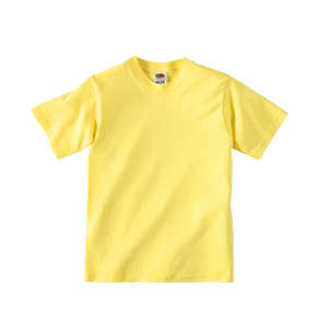 Fruit of the Loom Youth 50/50 Crew Neck Tee - Dark/Color Yellow