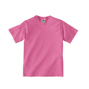 Fruit of the Loom Youth 50/50 Crew Neck Tee - Dark/Color Azalea