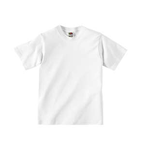 Fruit of the Loom Youth 50/50 Crew Neck Tee - White/Neutral