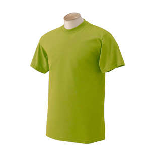 Gildan Ultra Blend 50/50 Crew Neck Tee - Dark/Color Kiwi