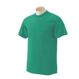 Gildan Ultra Blend 50/50 Crew Neck Tee - Dark/Color Green, Kelly